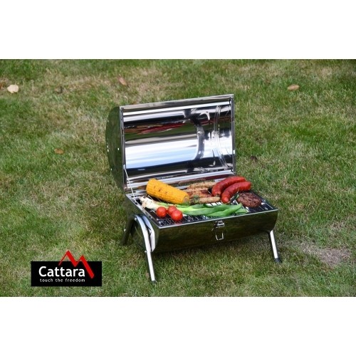 Podróżny turystyczny grill węglowy Cattara Double 2 x 38 cm