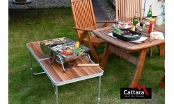 Podróżny turystyczny grill węglowy Cattara Double 2 x 38 cm