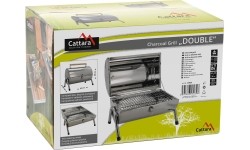 Podróżny turystyczny grill węglowy Cattara Double 2 x 38 cm