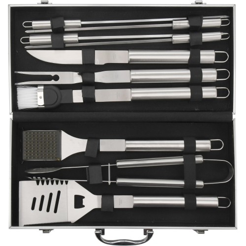  Zestaw narzędzi do grillowania Cattara - 11 szt., aluminiowa walizka