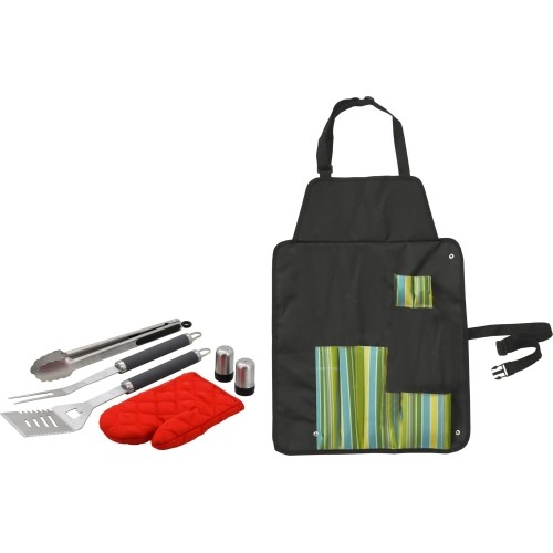Zestaw narzędzi do grillowania Cattara, 7 elementów + fartuch