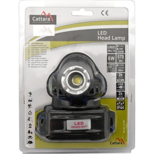 Latarka czołowa LED Cattara Zoom 570 lm