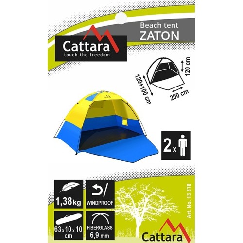 Namiot plażowy Cattara Zaton, 200x120x120 cm