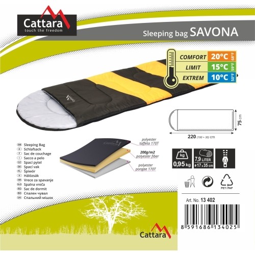 Śpiwór Cattara Savona +10°C