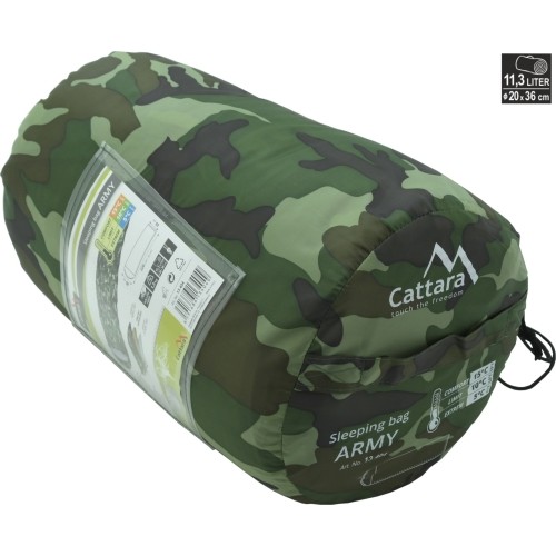 Śpiwór Cattara Army +5 °C
