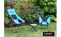 Składane krzesło kempingowe turystyczne stołek bez oparcia Cattara Foldi Max I