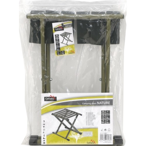 Składane krzesło kempingowe turystyczne bez oparcia Stołek Taboret turystyczny Cattara Nature