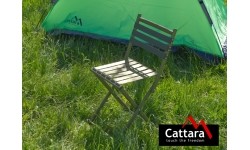 Składane krzesło turystyczne z oparciem Cattara Nature