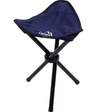 Składane krzesło kempingowe turystyczne bez oparcia Cattara Oslo - Niebieskie