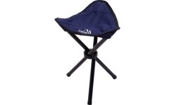 Składane krzesło kempingowe turystyczne bez oparcia Cattara Oslo - Niebieskie