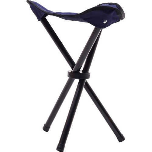 Składane krzesło kempingowe turystyczne bez oparcia Cattara Oslo - Niebieskie