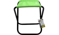 Składane krzesło turystyczne kempingowe bez oparcia Stołek taboret turystyczny Cattara Milano - Zielone