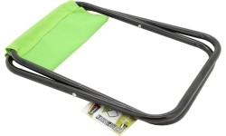 Składane krzesło turystyczne kempingowe bez oparcia Stołek taboret turystyczny Cattara Milano - Zielone