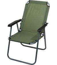 Turystyczne krzesło składane z podłokietnikami Cattara Lyon - Ciemnozielone