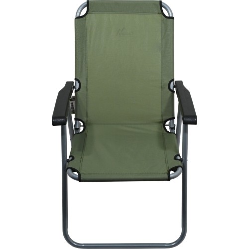 Turystyczne krzesło składane z podłokietnikami Cattara Lyon - Ciemnozielone