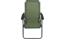 Turystyczne krzesło składane z podłokietnikami Cattara Lyon - Ciemnozielone