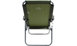 Turystyczne krzesło składane z podłokietnikami Cattara Lyon - Ciemnozielone