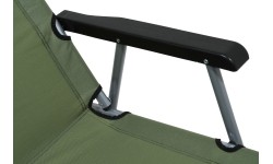 Turystyczne krzesło składane z podłokietnikami Cattara Lyon - Ciemnozielone