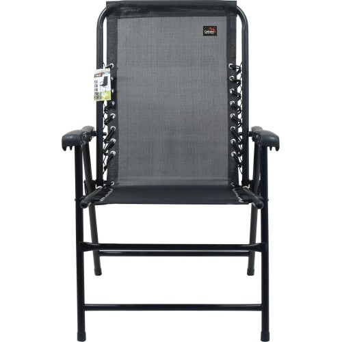 Składane krzesło ogrodowe turystyczne plażowe Cattara Terst - Czarne