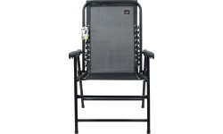 Składane krzesło ogrodowe turystyczne plażowe Cattara Terst - Czarne