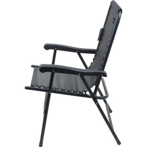 Składane krzesło ogrodowe turystyczne plażowe Cattara Terst - Czarne