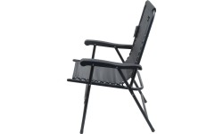 Składane krzesło ogrodowe turystyczne plażowe Cattara Terst - Czarne