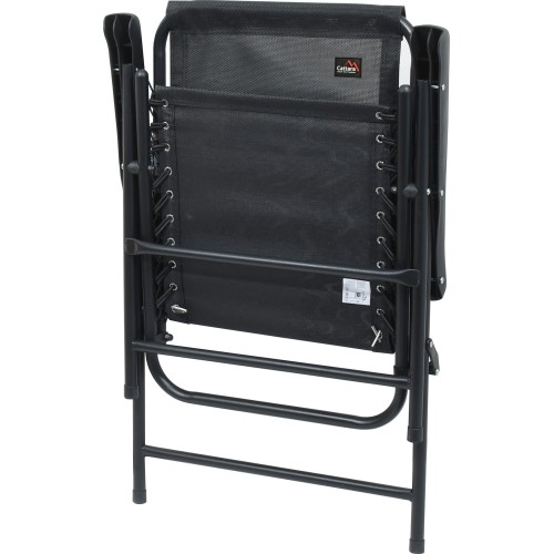 Składane krzesło ogrodowe turystyczne plażowe Cattara Terst - Czarne