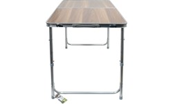 Składany stół kempingowy Cattara Double - brązowy