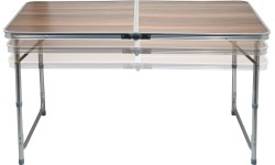 Składany stół kempingowy Cattara Double - brązowy