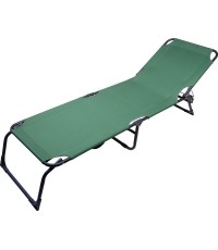 Składane łóżko kempingowe turystyczne Leżak ogrodowy Leżanka na plażę Cattara Berlin - Zielone