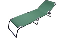 Składane łóżko kempingowe turystyczne Leżak ogrodowy Leżanka na plażę Cattara Berlin - Zielone