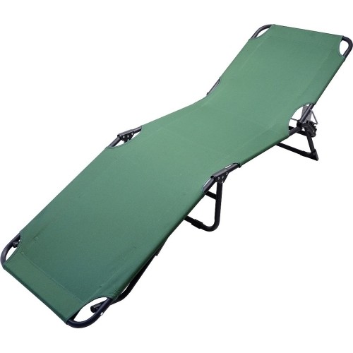 Składane łóżko kempingowe turystyczne Leżak ogrodowy Leżanka na plażę Cattara Berlin - Zielone