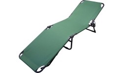 Składane łóżko kempingowe turystyczne Leżak ogrodowy Leżanka na plażę Cattara Berlin - Zielone
