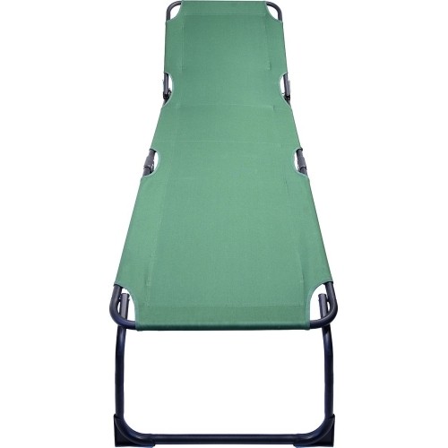 Składane łóżko kempingowe turystyczne Leżak ogrodowy Leżanka na plażę Cattara Berlin - Zielone