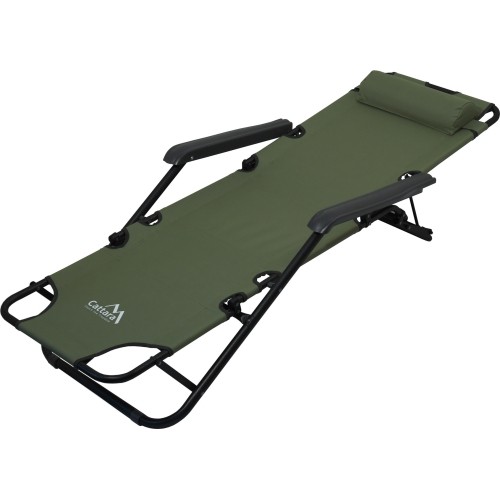 Łóżko kempingowe Cattara Comfort - zielone