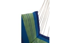 Fotel hamakowy brazylijski Hamak do siedzenia Siedzenie hamakowe Cattara - Niebiesko-zielony, 95 x 50 cm