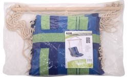 Fotel hamakowy brazylijski Hamak do siedzenia Siedzenie hamakowe Cattara - Niebiesko-zielony, 95 x 50 cm