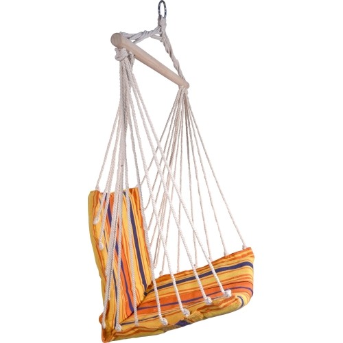 Fotel hamakowy brazylijski Siedzenie hamakowe Cattara - Czerwono-pomarańczowy, 95 x 50 cm