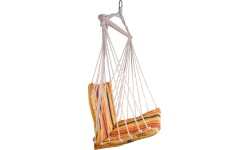 Fotel hamakowy brazylijski Siedzenie hamakowe Cattara - Czerwono-pomarańczowy, 95 x 50 cm