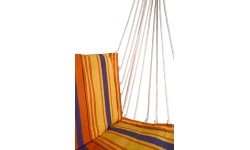 Fotel hamakowy brazylijski Siedzenie hamakowe Cattara - Czerwono-pomarańczowy, 95 x 50 cm