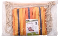 Fotel hamakowy brazylijski Siedzenie hamakowe Cattara - Czerwono-pomarańczowy, 95 x 50 cm