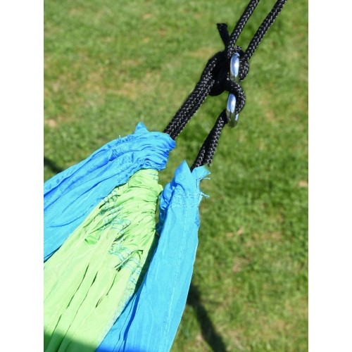Hamak turystyczny Cattara Nylon - Zielono-niebieski 275 x 137 cm