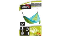 Hamak turystyczny Cattara Nylon - Zielono-niebieski 275 x 137 cm