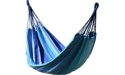 Hamak ogrodowy turystyczny Cattara Textil - Niebiesko-biały, 200 x 100 cm