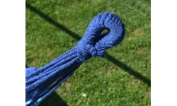 Hamak ogrodowy turystyczny Cattara Textil - Niebiesko-biały, 200 x 100 cm