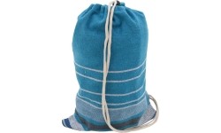 Hamak ogrodowy turystyczny Cattara Textil - Niebiesko-biały, 200 x 100 cm