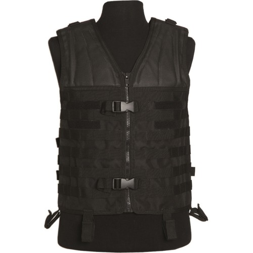 BLACK MOLLE CARRIER VEST