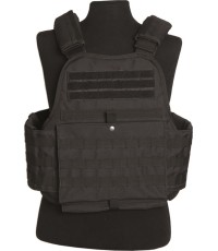 Czarna kamizelka taktyczna (plate carrier)