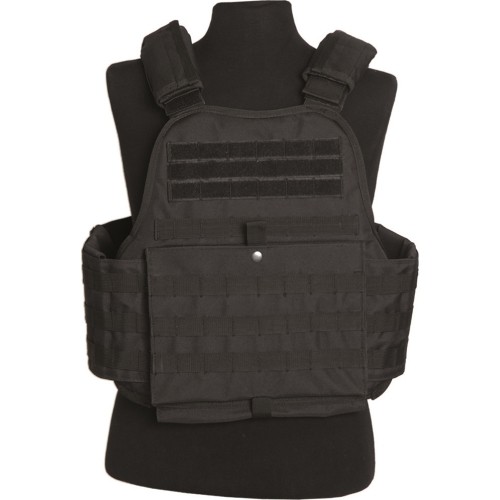 Czarna kamizelka taktyczna (plate carrier)