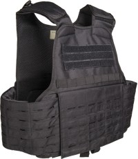 BLACK LASER CUT CARRIER VEST